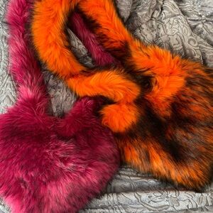Fur Heart Bags